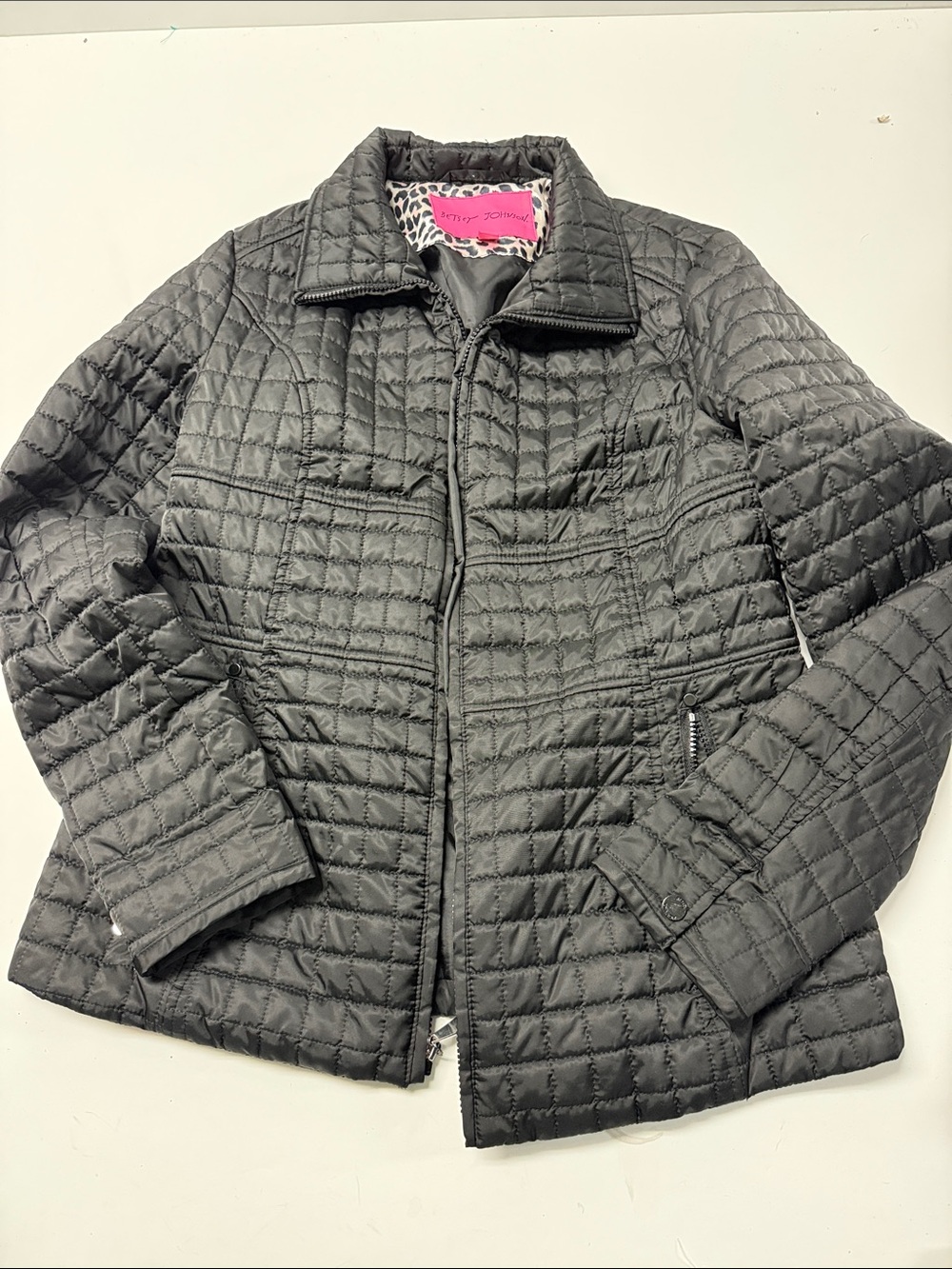 Betsey Johnson Black Quilted Puffer Jacket